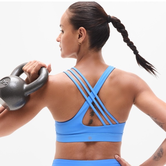NWT Athleta Train Free Cornflower Bra Size Med ( Best for DD Cups) - Picture 5 of 8